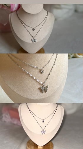 سلسال الفراشه الفضي