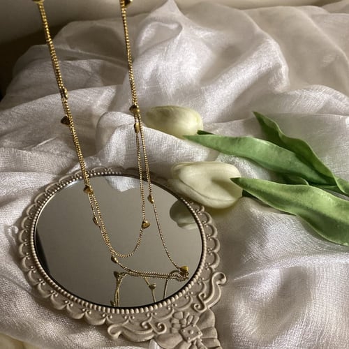 سلسال قلوب ذهبي