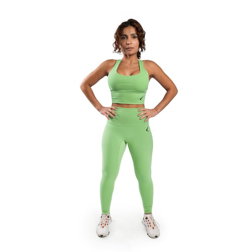 بنطلون لجينز رياضي للنساء اخضر فاتح