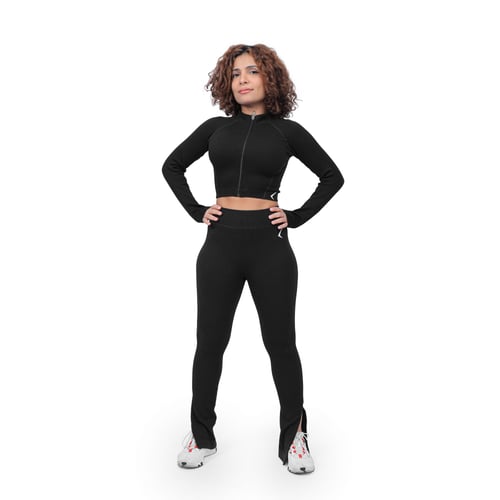 بنطلون لجينز رياضي للنساء اسود