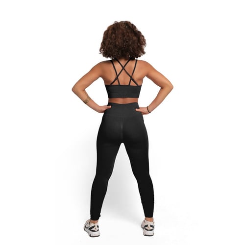 بنطلون لجينز رياضي للنساء اسود