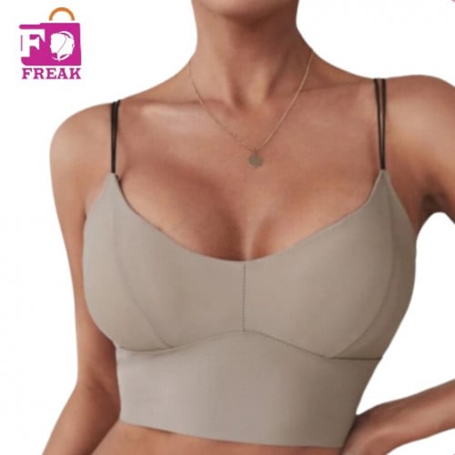 حمالة صدر مبطن غير مرئي كاكي