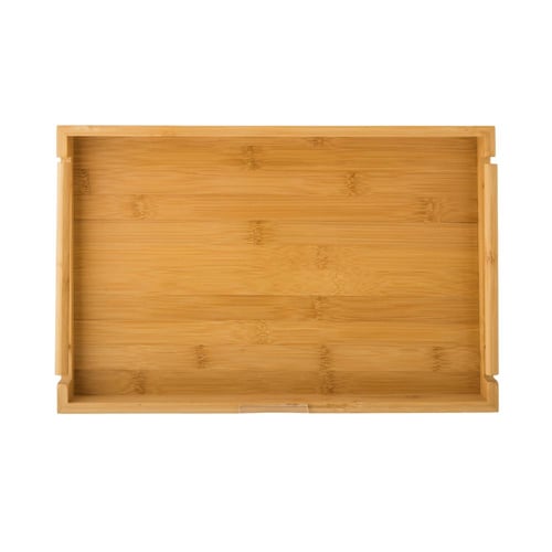 صينية تقديم خشب مستطيل مفرد مقاس 26*39 سم