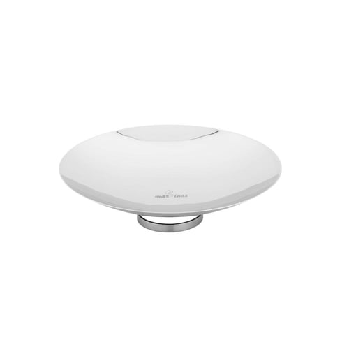 صحن تقديم الفواكه والحلويات معدن استيل لماع مدور م...