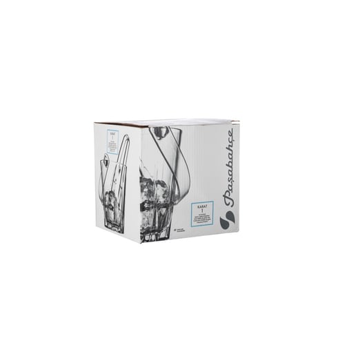 سطل ثلج زجاج تركي مع ملقط اكريلك