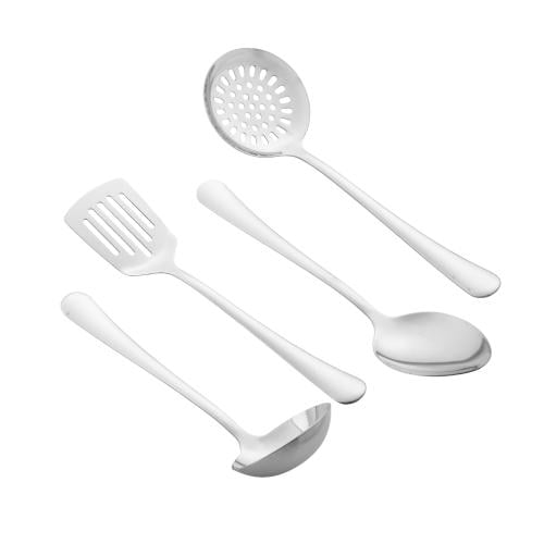 طقم ملاعق طبخ استيل 4 قطعة