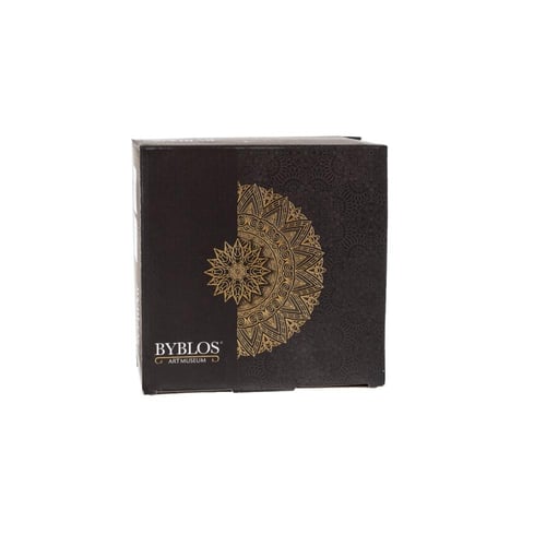 تمريات معدن ذهبي وغطاء زجاج محجر 6 قطعة