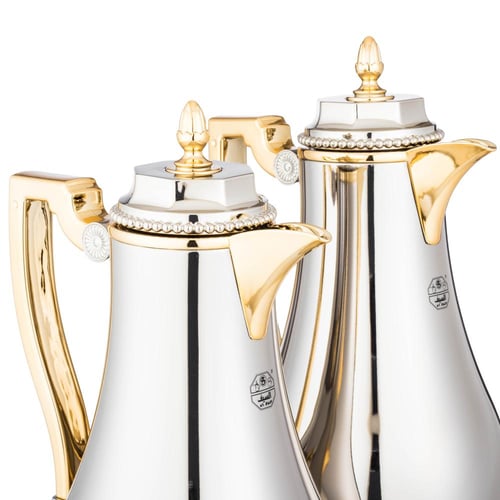 السيف طقم ترامس شدن 2 قطعة نيكل لماع وذهبي من الدا...