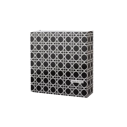 شيالة فناجين قهوة اكريلك شفاف مع اسود 12 خانة