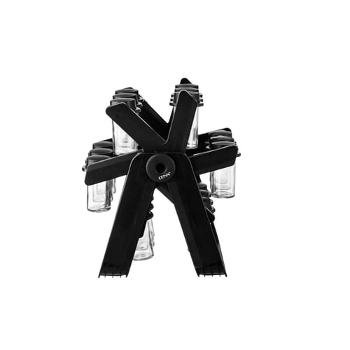 منظم علب البهارات والتوابل دائري 18 علبة متحرك 360...