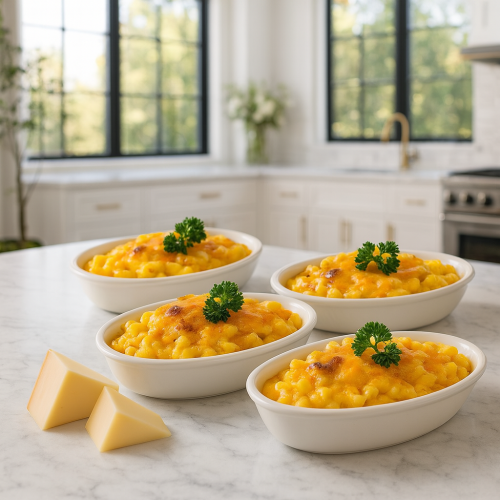 طقم صحون فرن بورسلان ابيض حراري بيضاوي 4 قطعة LIBB...