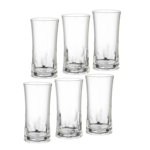 طقم كاسات اكريلك 6 قطعة