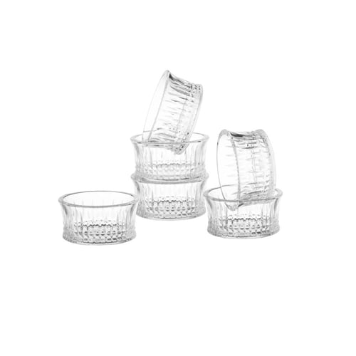 طقم صحون نوى اكريلك مخطط 6 قطعة