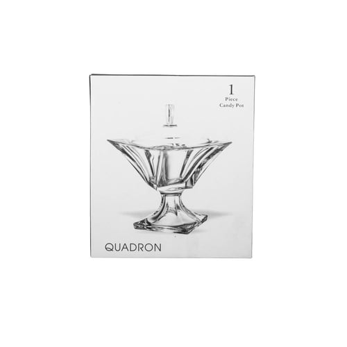 تمرية زجاج الجوهرة شفاف بقاعدة