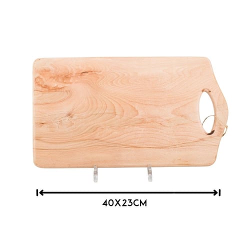 لوح تقطيع من الخشب الطبيعي مستطيل مقاس 40*23 سم