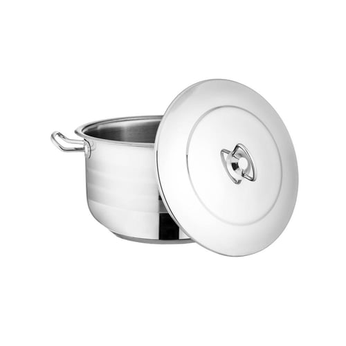 قدر استيل تركي 18/10 مقاس 30 سم ( 14 لتر )