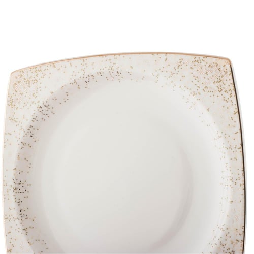 طقم صحون للحلا والفواكه والفطور 6 قطعة بورسلان مرب...