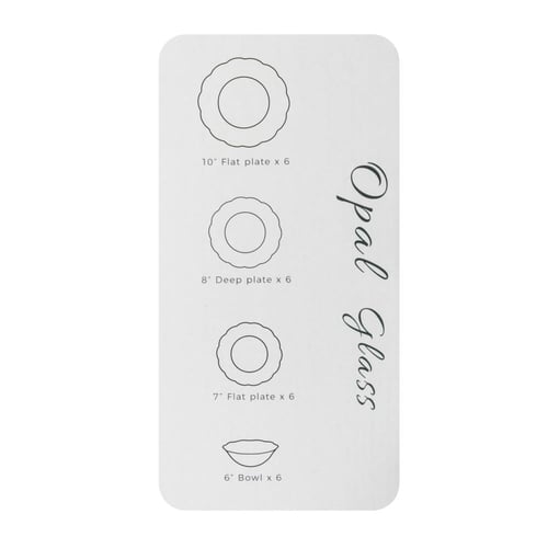 طقم عشاء اركوبال ابيض ناصع وردة 24 قطعة 6 اشخاص