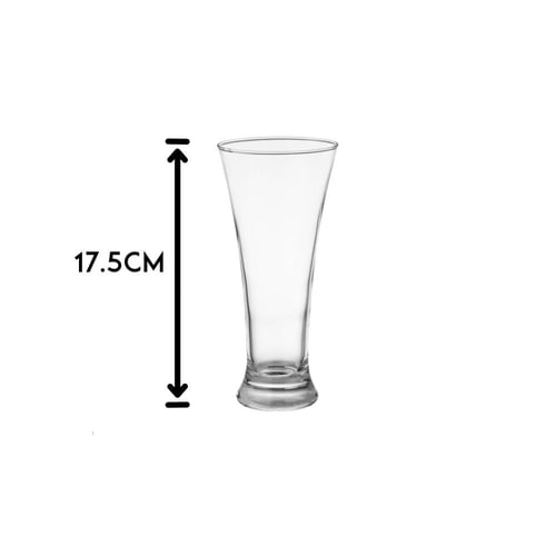 طقم كاسات ماء زجاج شفاف 320 مل 6 قطعة باشاباشي