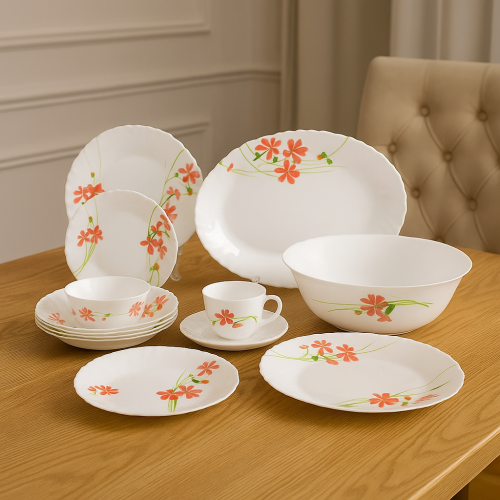 طقم عشاء اركوبال بنقشات ناعمة 76 قطعة 12 شخص