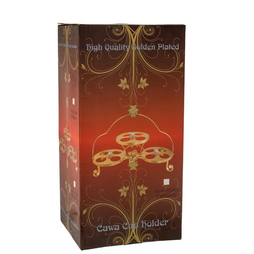 شيالة فناجين قهوة سعودي معدن فضي فاخر