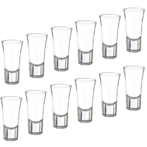 كاسات تقديم زجاج ميني 12 قطعة 54 مل