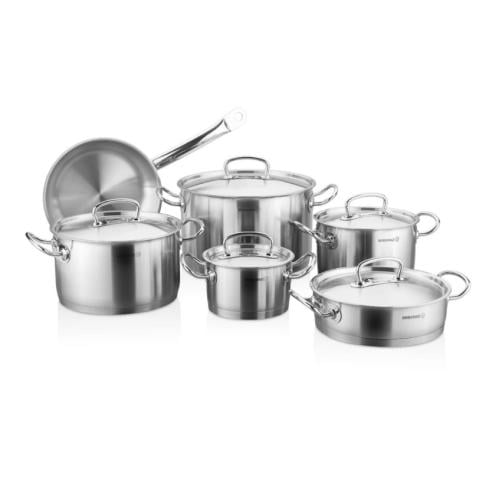 كوركماز قدور استيل برولاين مكونة من 11 قطعه