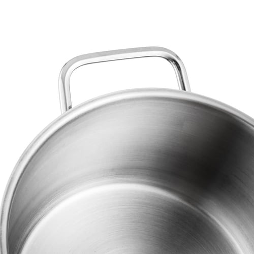 طقم قدور ستيل تركي فاخر 18/10 " 9 قطعة مخطط