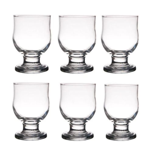 طقم كاسات عصير زجاج بلوم 6 قطعة سادة