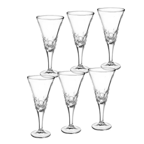 طقم كاسات عصير زجاج طويل 6 قطعة 240 مل