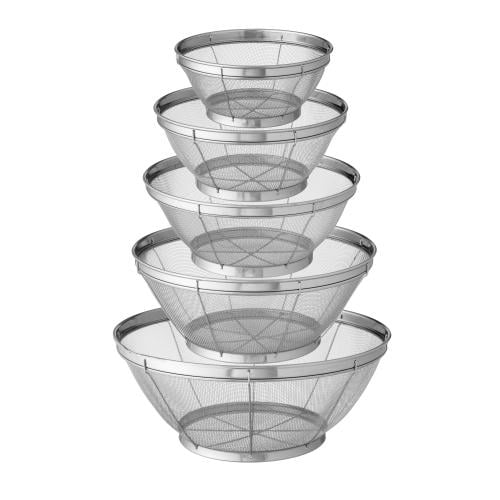 طقم مصافي استيل 5 قطعة مقاسات مختلفة