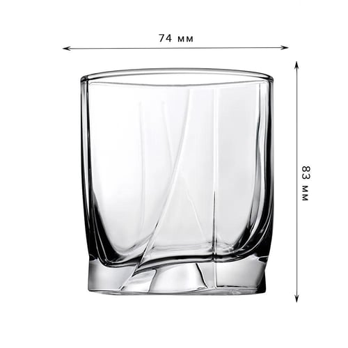 طقم كاسات ماء زجاج شفاف لونا 6 قطعة 245 مل باشاباش...