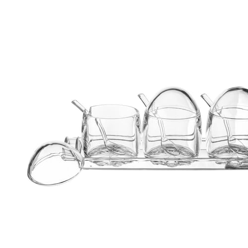 طقم علب بهارات اكريلك سكوالو 3 قطعة مع تبسي اكريلك...