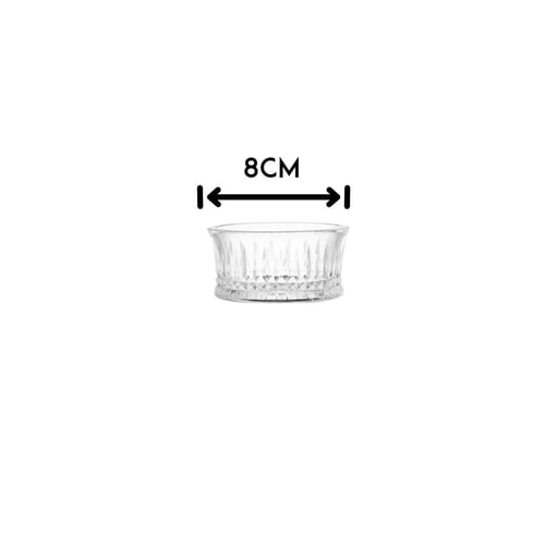 طقم صحون نوى اكريلك مخطط 6 قطعة