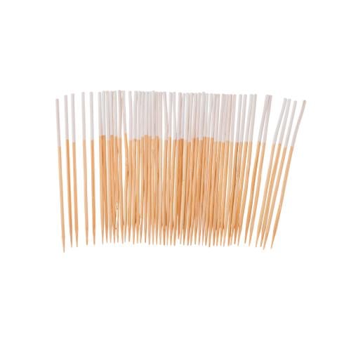 اعواد تمر وحلى خشب بمقبض ابيض 50 قطعة