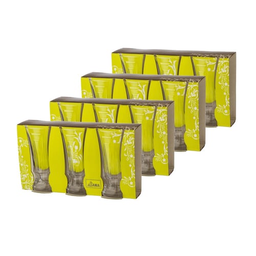 كاسات عصير زجاج ياباني 12 قطعة زجاج 160 مل