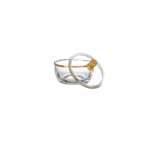 تمرية اكريلك شفاف مع ذهبي