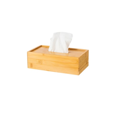 علبة مناديل خشب بانبو