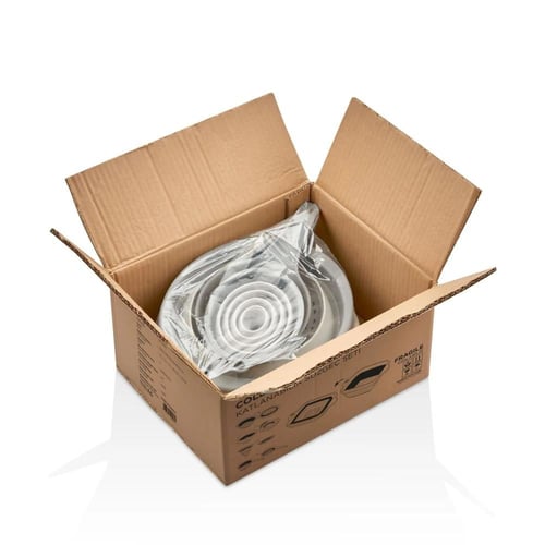 طقم مصافي مطبخ بلاستيك قابلة للطي 5 قطع