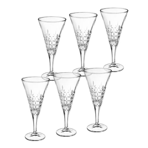 طقم كاسات عصير زجاج طويل 6 قطعة 240 مل