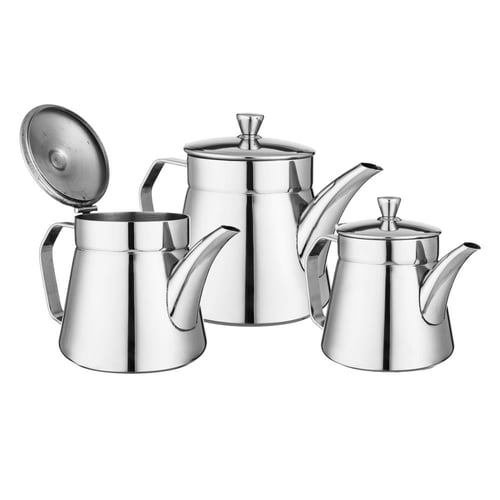 طقم براريد شاي 3 أحجام متنوعة من الستانلس ستيل عال...