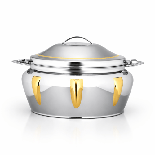 حافظة طعام السيف NAB استيل هندي بغطاء قفل فضي وذهب...