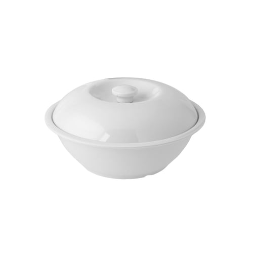 طقم عشاء ميلامين ابيض سادة 80 قطعة 6 اشخاص