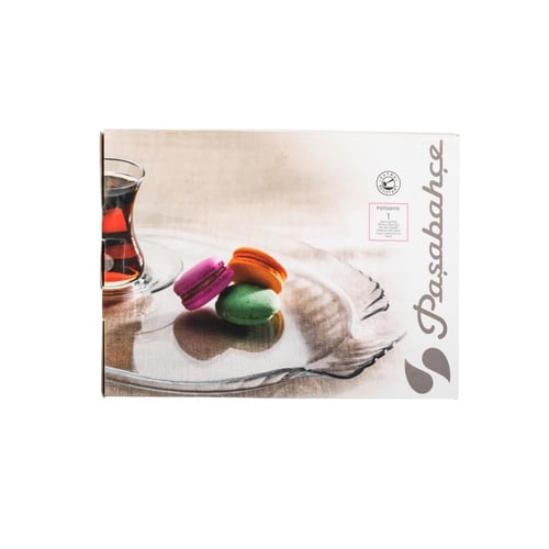 Pasabahce صينية تقديم زجاج تركي بيضاوي ارضية طباعة...