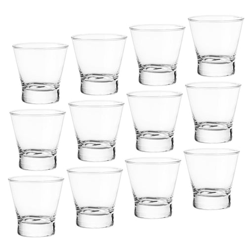 كاسات ماء زجاج شفاف 320 مل 12 قطعة