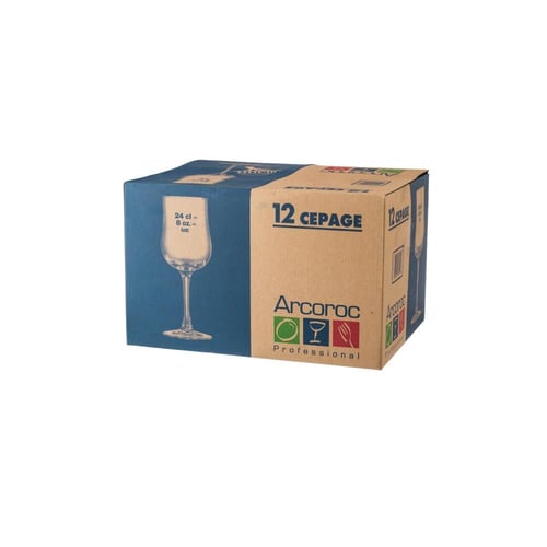 كاسات عصير زجاج شفاف 12 قطعة 240 مل