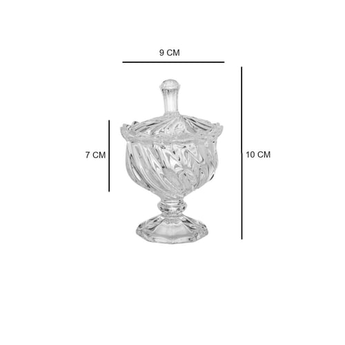 مطبقية حلويات زجاج محجر بقاعدة