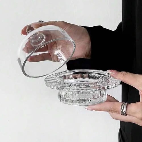 مطبقيات حلا ومكسرات زجاج شفاف سعة 90 مل 12 قطعة