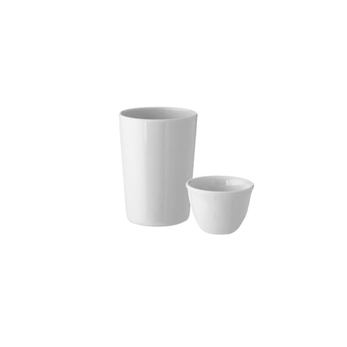 طقم عشاء ميلامين ابيض سادة 80 قطعة 6 اشخاص