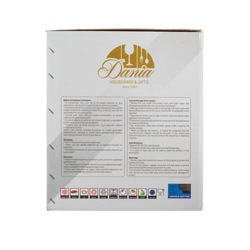 طقم قدور دانية استيل تركي 18/10 استيل لماع 9 قطعة